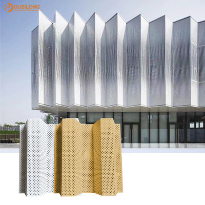 Panneau ondulé d'aluminium de haute résistance pour la décoration de mur extérieur et intérieur