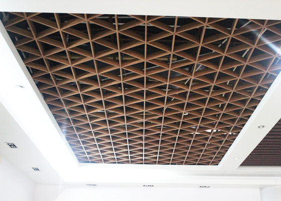 Plafond ouvert suspendu en aluminium antirouille de grille/panneau de plafond en aluminium de gril pour le centre commercial