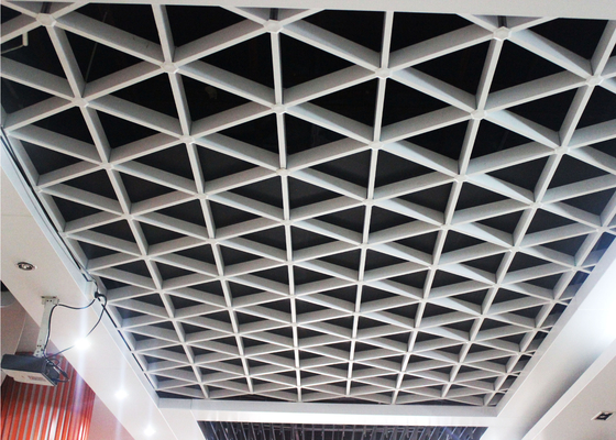 Plafond ouvert suspendu en aluminium antirouille de grille/panneau de plafond en aluminium de gril pour le centre commercial