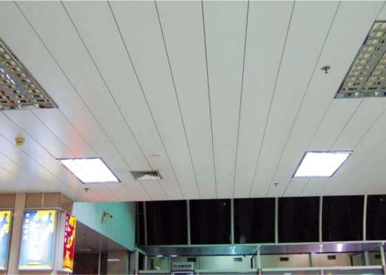 Bande en aluminium de bord de plafond décoratif droit non perforé de baisse, largeur 100mm 150mm
