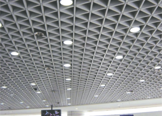 Plafond de grille en métal de gril de plafond de place/rectangle/tuiles en aluminium de plafond de grille