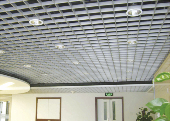 Plafond de grille en métal de gril de plafond de place/rectangle/tuiles en aluminium de plafond de grille