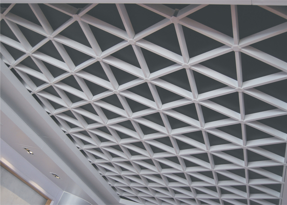 ouvrez le poids léger de plafond de grille en métal de rectangle de cellules pour le plafond suspendu décoratif
