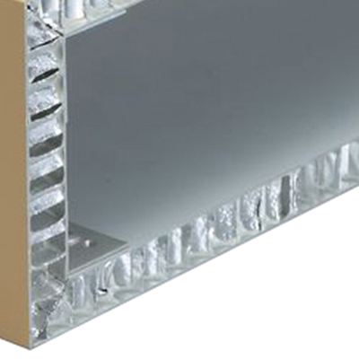 Forme carrée adaptée aux besoins du client panneau de plafond en aluminium/en aluminium de Grian de marbre de nid d'abeilles de mur 15-20 ans de garantie