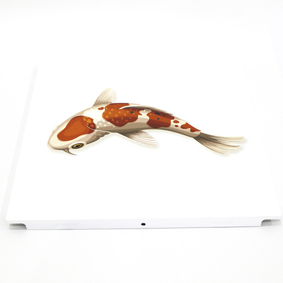 tuiles artistiques en aluminium modernes du plafond 3D avec la taille adaptée aux besoins du client par modèle de poissons
