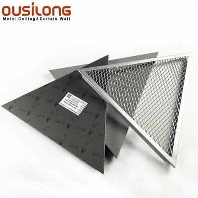 Mesh Clip Snap en aluminium/en aluminium de triangle acoustique dans le plafond encadré de Trianguler de panneau de plafond