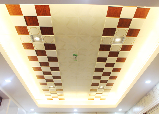 La boîte d'allumettes aiment les petites tuiles artistiques de plafond avec la surface stéréo inégale, 150 x 150