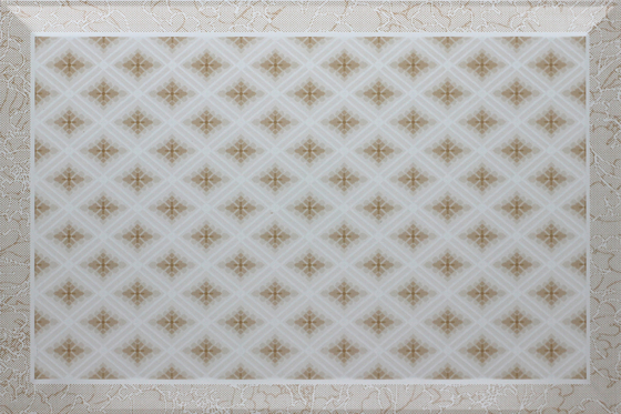 Surface convexe tuiles artistiques de plafond de 300 x 450 millimètres pour le sous-sol, SONCAP