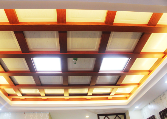 Panneau de plafond en aluminium nettoyable de résistance d'huile artistique pour la cuisine