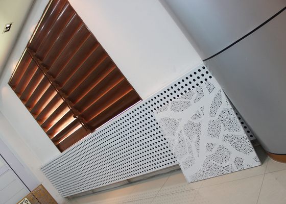 Réduction des panneaux de mur de bruit/du matériel en aluminium de décoration de bâtiment absorption saine