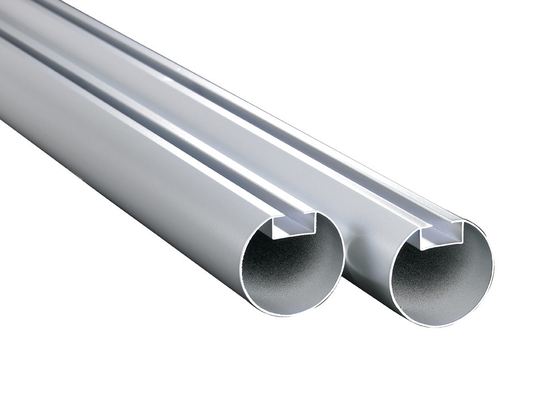 Le diamètre linéaire en métal 50/60/70 millimètre a expulsé plafond rond de cloison de tuyau profil en aluminium/en aluminium