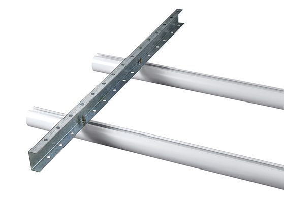 Le diamètre linéaire en métal 50/60/70 millimètre a expulsé plafond rond de cloison de tuyau profil en aluminium/en aluminium