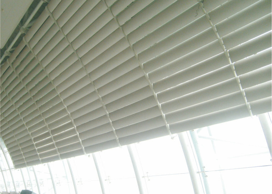 Le profil en aluminium de construction de façade aveugle le système en aluminium extérieur décoratif d'ombre de Sun de revêtement de PVDF pour le mur