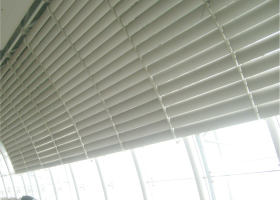 Losange en aluminium Louverr de système de parasol en métal de revêtement de PVDF pour la façade de construction