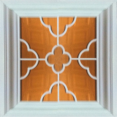 Tuiles de plafond de baisse de miroir encadrées par aluminium, plafond d'intérieur de texture de 3 D