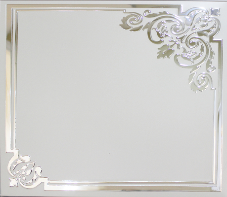 Aluminium de miroir avec l'impression, tuiles artistiques de plafond pour la décoration de salon