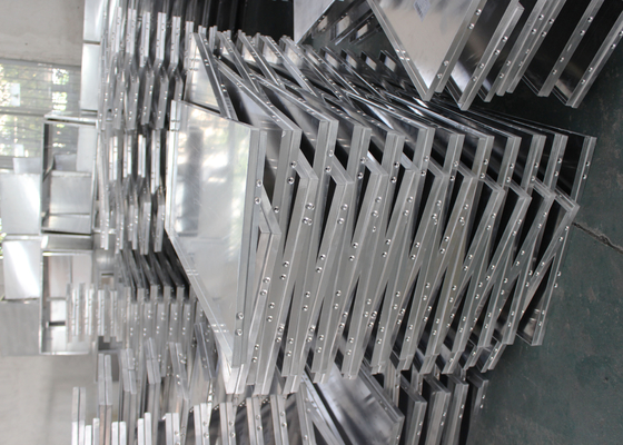 Panneaux de mur en aluminium de profil pour le revêtement de construction, panneau solide en aluminium caché
