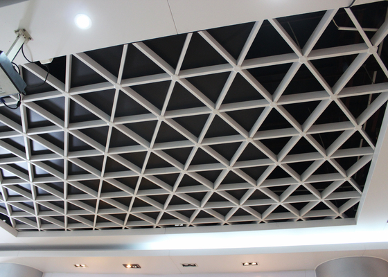 Plafond large en métal de grille de suspension, tuiles ouvertes de plafond de cellules de gril